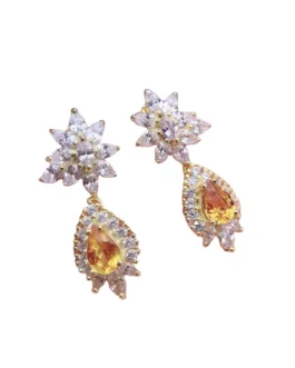 Natural Sapphire Court Stud Earrings