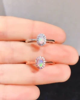 Natural Opal Prong Set Ring