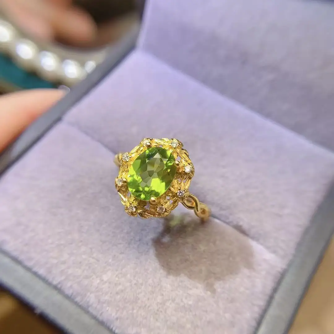 Natural Peridot Bridal Jewelry Set - view 2