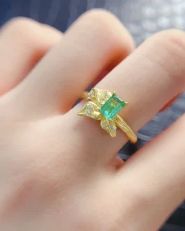 Natural Emerald Multi-Style Ring
