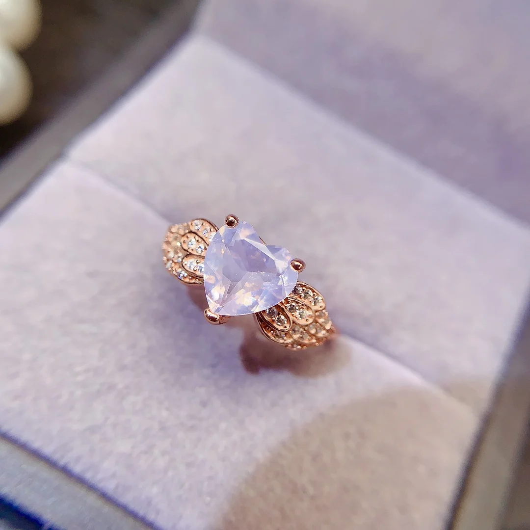 Natural Lavender Luxury Gold Ring - view 3