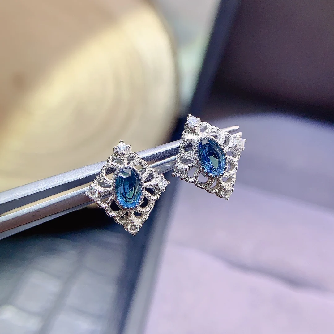 Natural Topaz Claw Stud Earrings - view 1