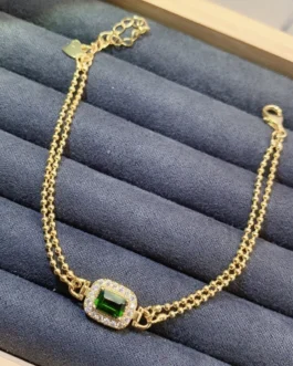 Natural Diopside Vintage Bracelet