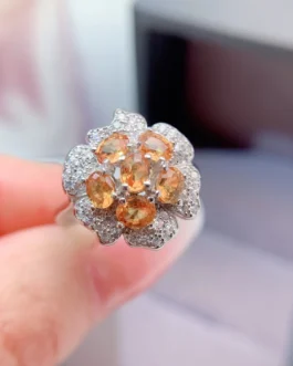 Natural Yellow Sapphire Solitaire Ring