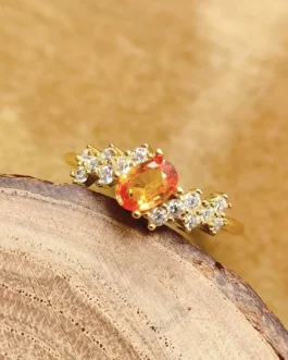 Natural Yellow Sapphire Memory Ring