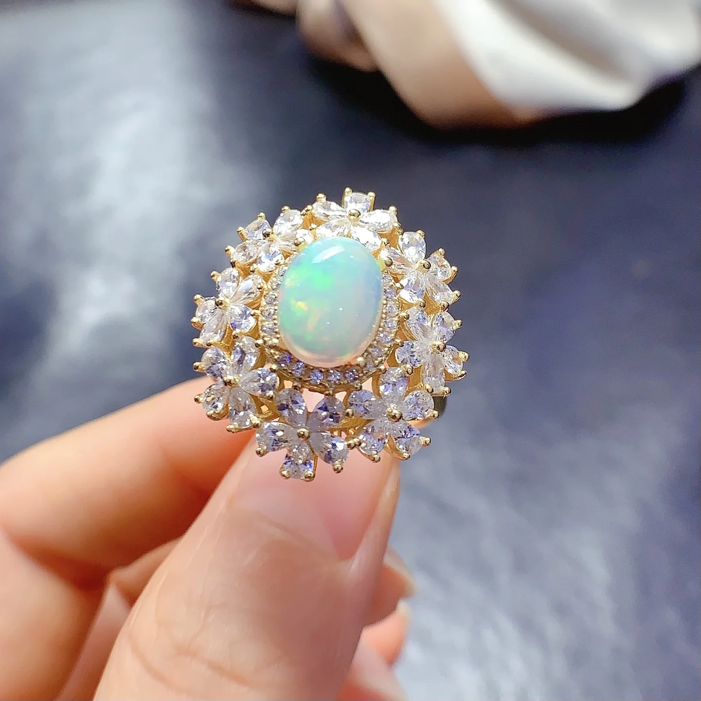 Natural Opal Elegant Jewelry Set - view 5