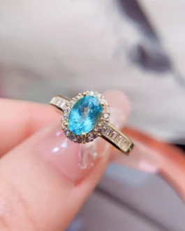 Natural Apatite Classic Oval Ring