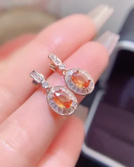 Natural Sapphire Claw Stud Earrings