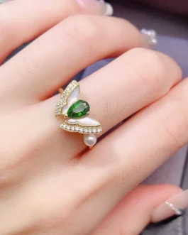 Natural Diopside Elegant Jewelry Set