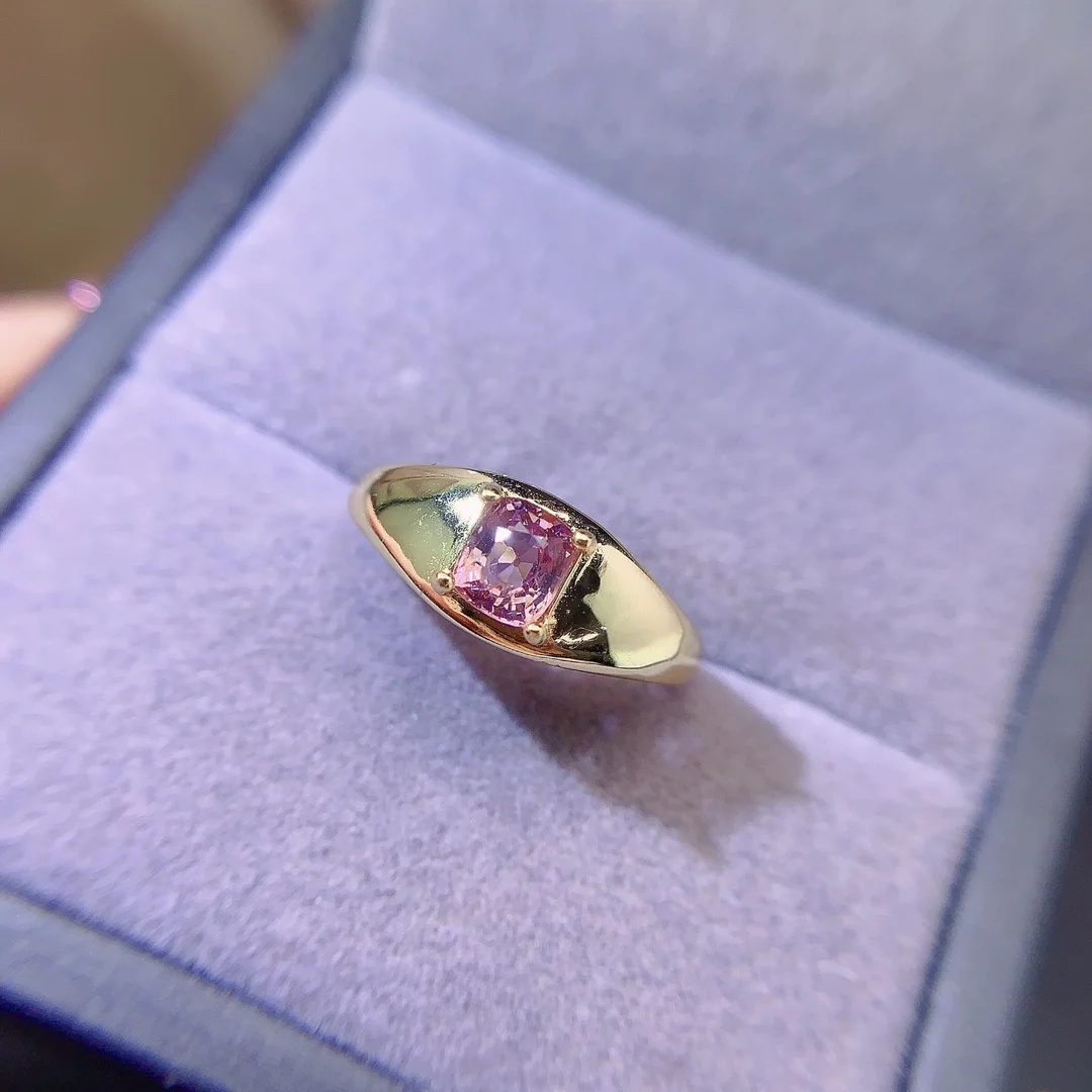 Natural Spinel Vintage Band Ring - view 4