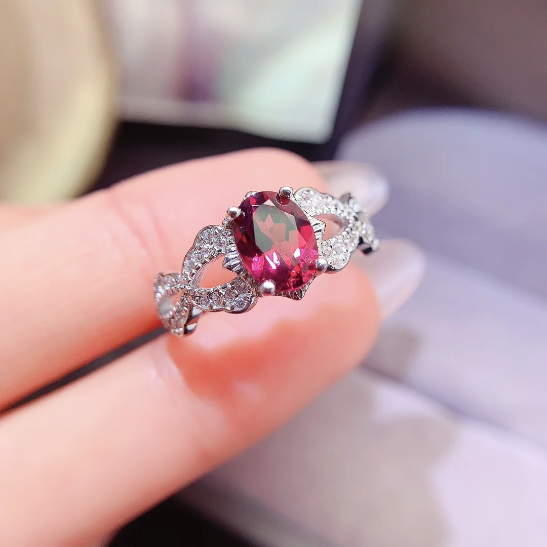 Natural Garnet Filigree Vine Ring - view 1