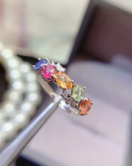 Natural Sapphire Band Ring
