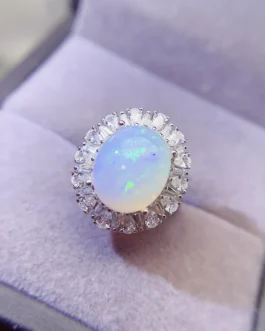 Natural Opal Bold Oval Ring