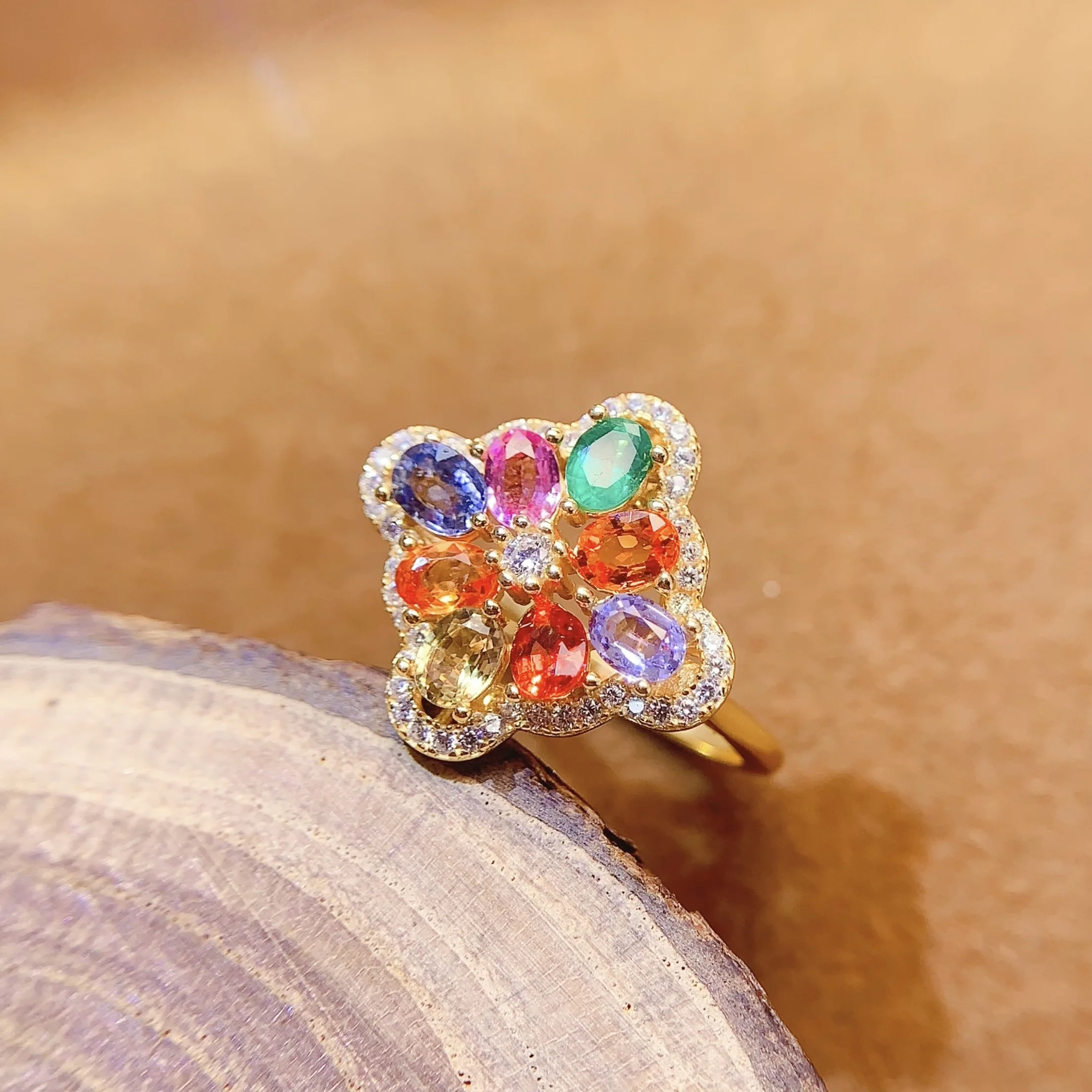 Natural Fancy Sapphire Oval Ring - view 1