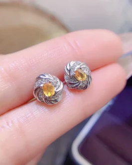 Natural Sapphire Wedding Stud Earrings