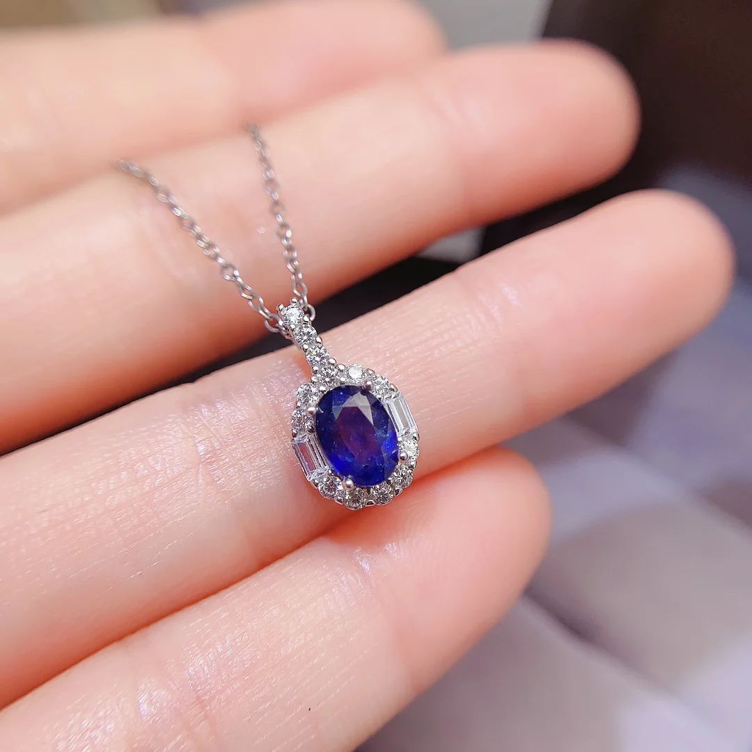 Natural Sapphire Petite Pendant - view 1