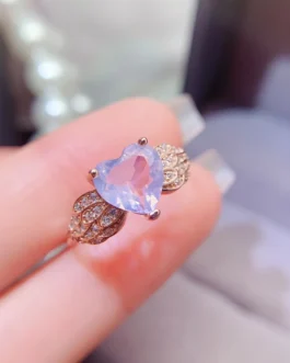 Natural Lavender Luxury Gold Ring