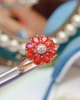 Natural Red Sapphire Vintage Ring