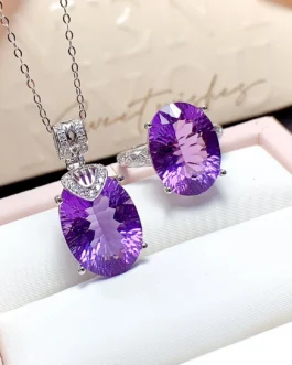 Natural Amethyst Fairy Tale Jewelry Set
