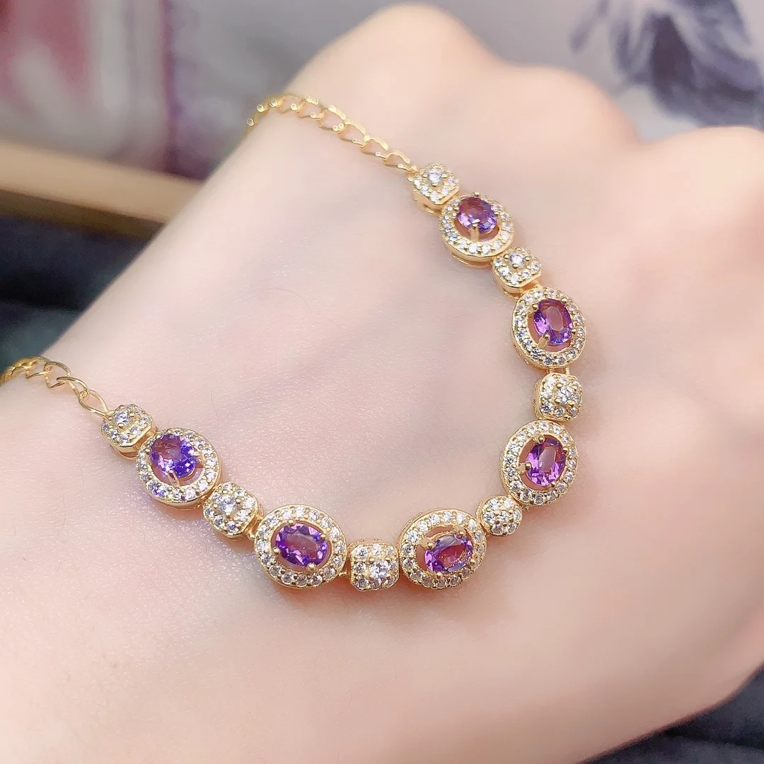 Natural Amethyst Vintage Bracelet - view 1