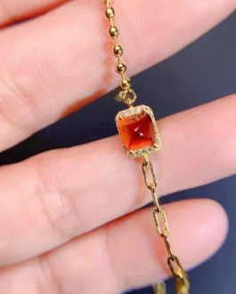 Natural Garnet Graceful Bracelet
