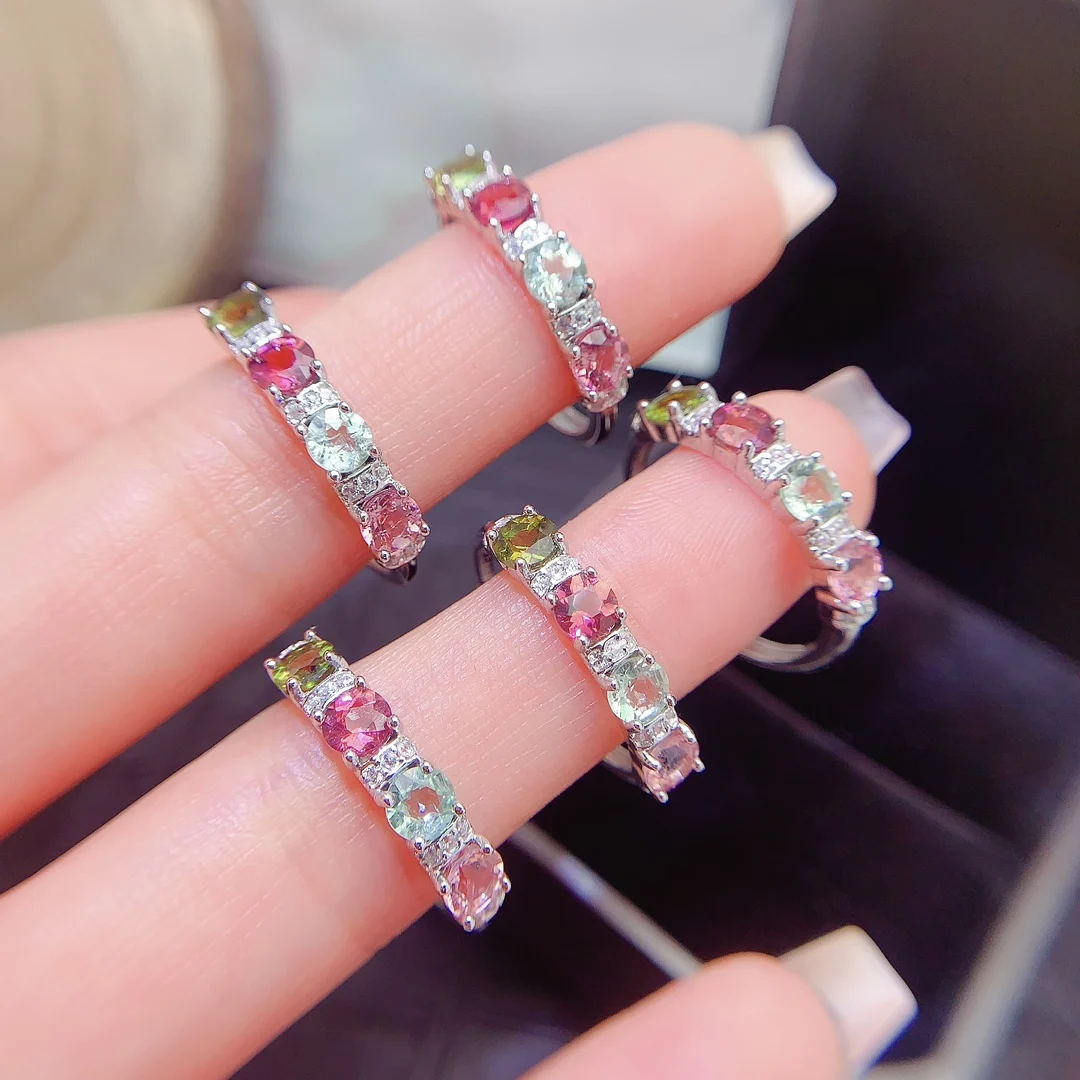 Natural Tourmaline Round Solitaire Ring - view 1