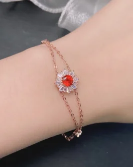 Natural Garnet Sparkle Bracelet