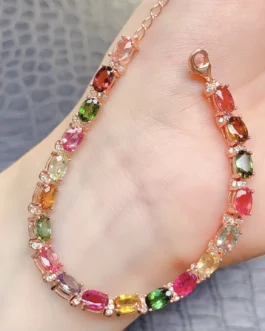 Natural Tourmaline Luxury Bracelet
