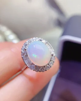 Natural Opal Large Oval Ring
