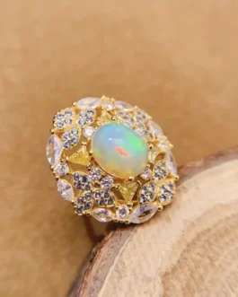 Natural Opal Vintage Opulent Ring