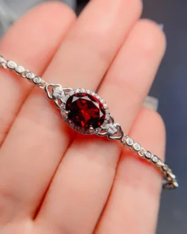 Natural Garnet Strand Bracelet