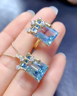 Natural Topaz Delicate Jewelry Set