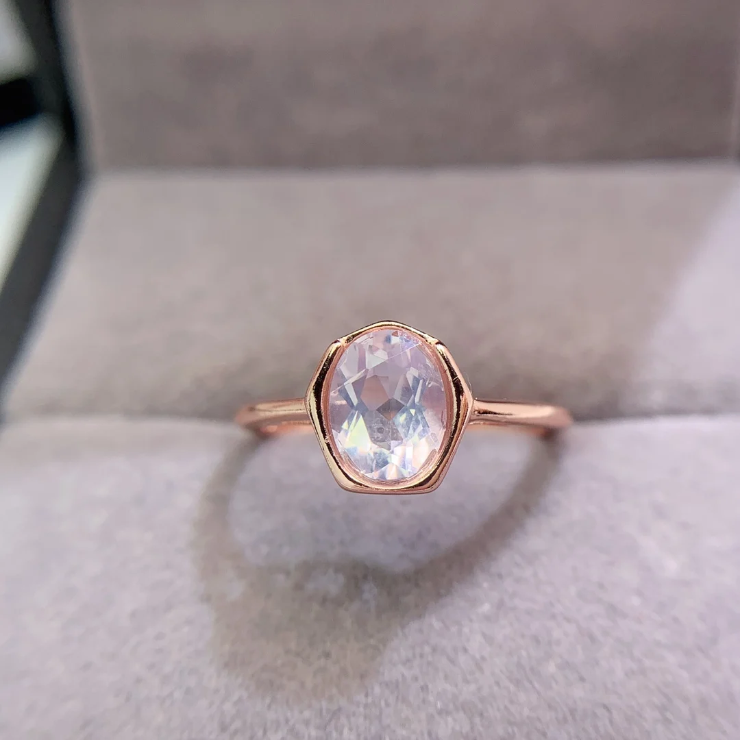 Natural Lavender Gold Plated Ring - view 3