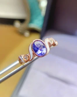 Natural Tanzanite Classic Oval Ring