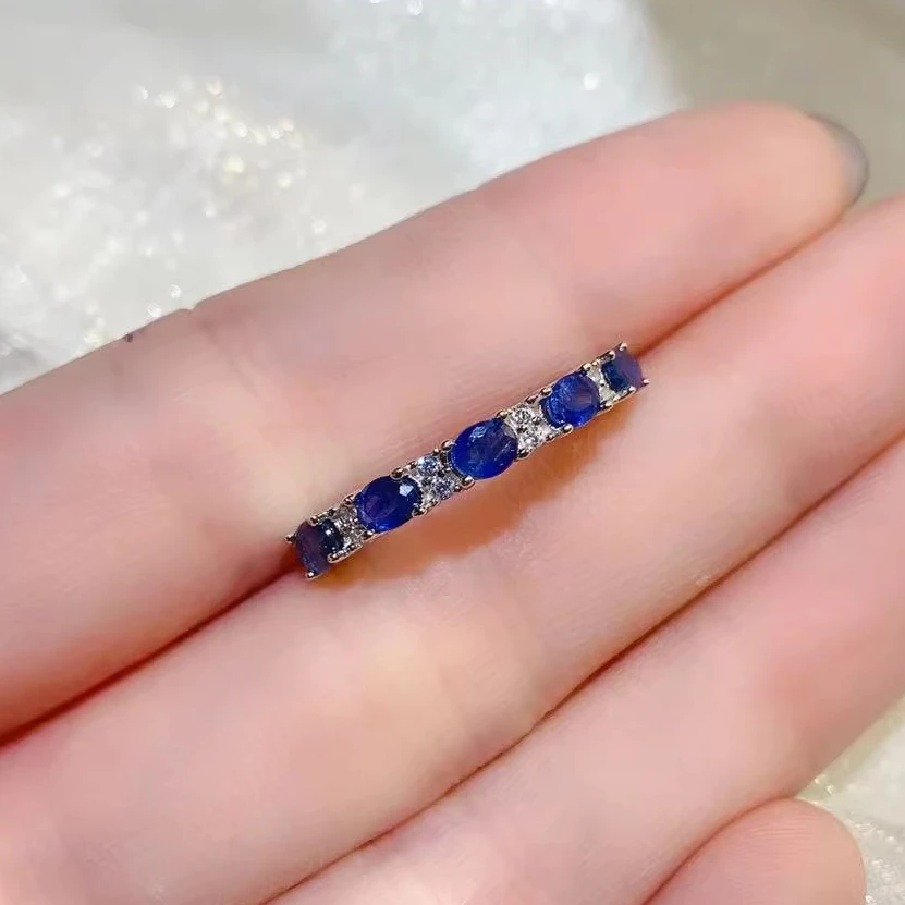 Natural Gemstone Colour Row Ring - view 1