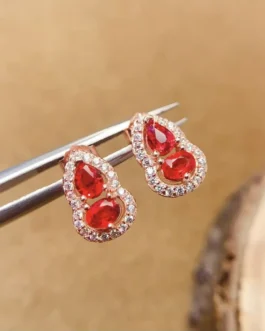 Natural Sapphire Statement Stud Earrings