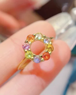 Natural Sapphire Stack Ring