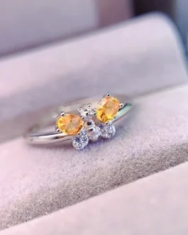 Natural Yellow Sapphire Luxury Ring