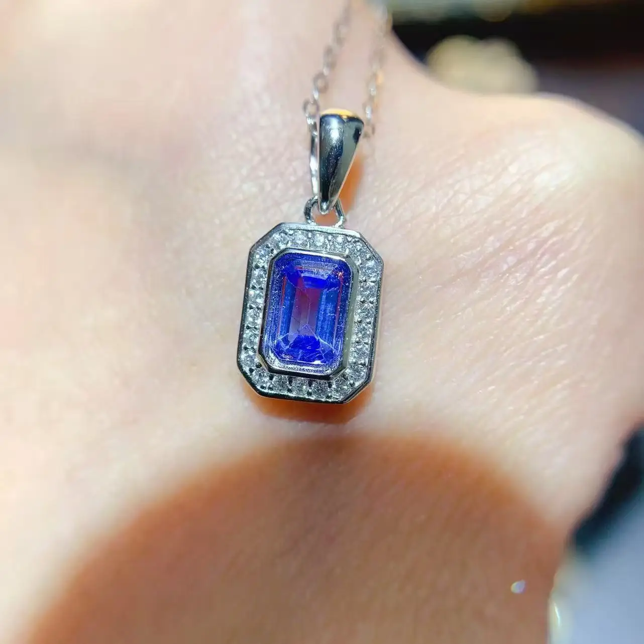 Natural Tanzanite Delicate Jewelry Set - view 3