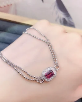 Natural Garnet Vintage Bracelet