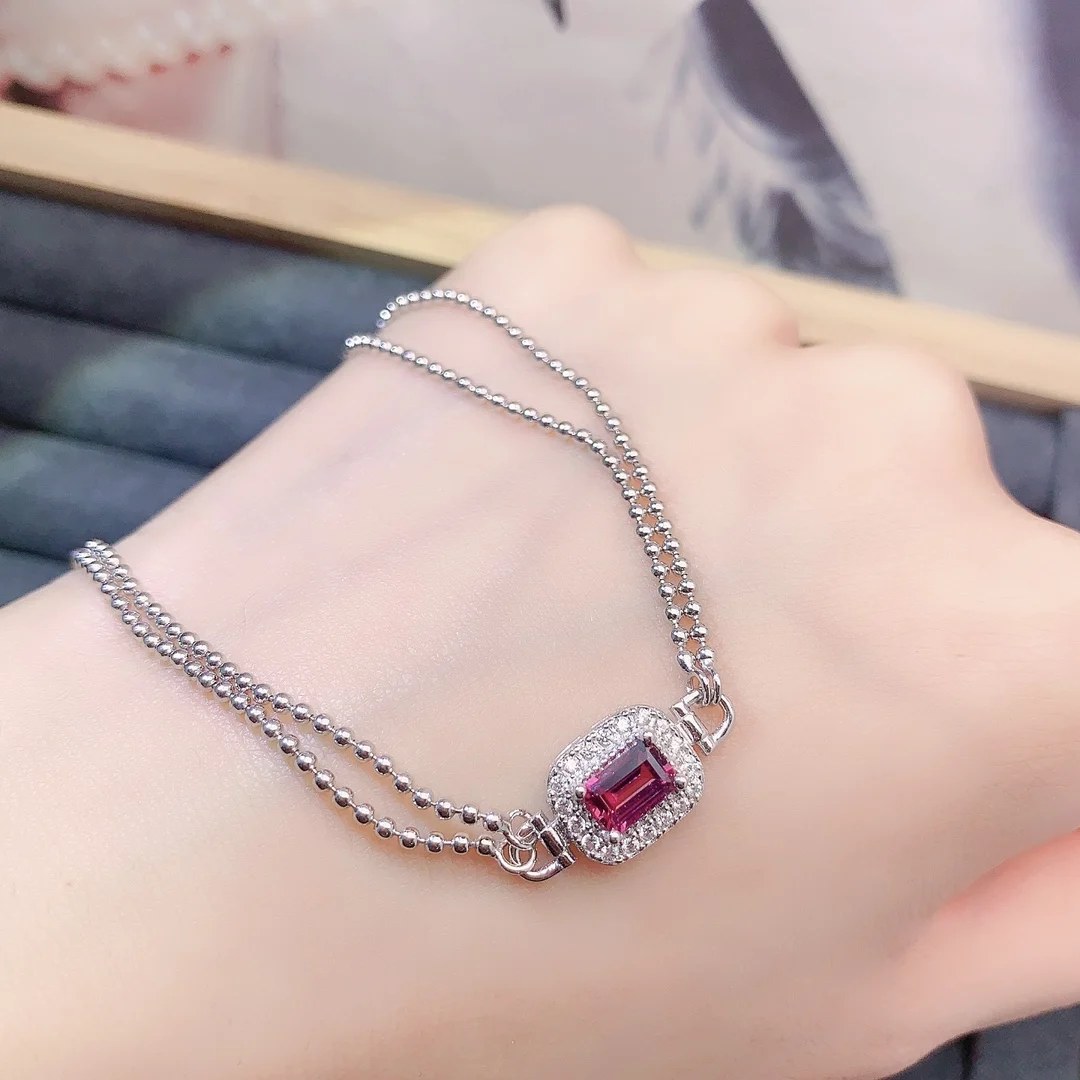 Natural Garnet Vintage Bracelet - view 1