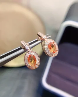 Natural Sapphire Claw Stud Earrings