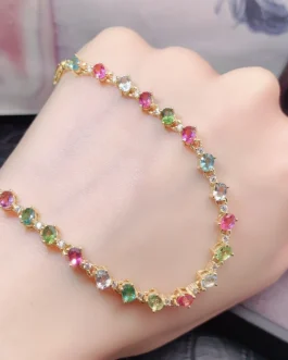 Natural Tourmaline Elegant Bracelet