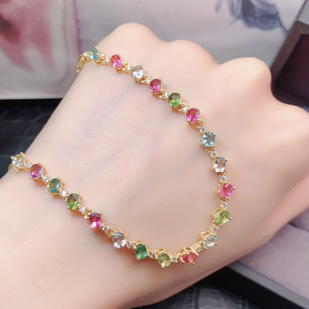 Natural Tourmaline Elegant Bracelet - view 1