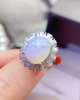Natural Opal Bold Oval Ring