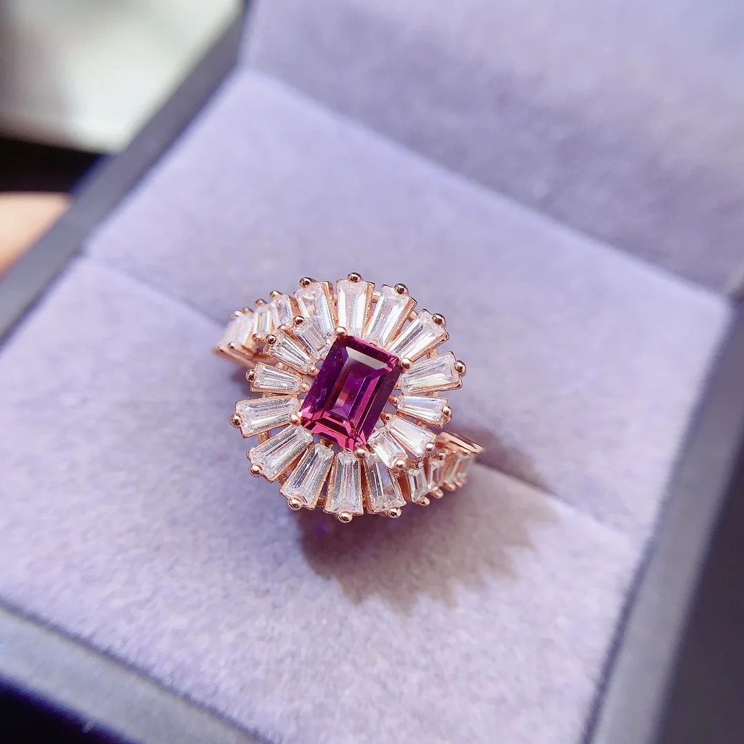 Natural Pyrope Garnet Ballerina Ring - view 5