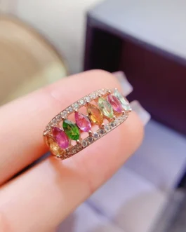 Natural Tourmaline Marquise Ring