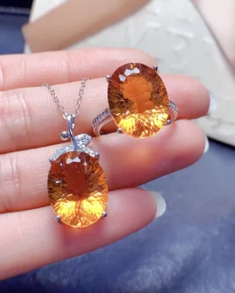 Natural Citrine Fairy Tale Jewelry Set