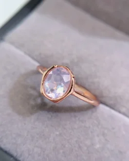 Natural Lavender Gold Plated Ring
