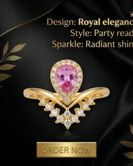 Natural Spinel Rhodium Band Ring